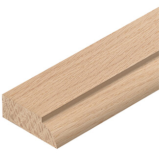 Cheshire Mouldings Oak Door Drip - Bundle Of 10 - 12mm x 2400mm