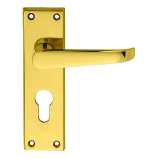 Carlisle Brass Contract Victorian Euro-Lock Lever Door Handle