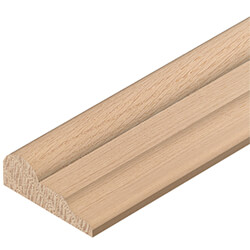 Cheshire Mouldings Decorative Broken Ogee in Oak - 8 T x 2400mm L - Bundle of 20