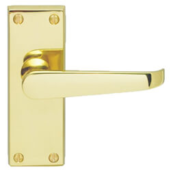 Carlisle Brass Contract Victorian Latch Lever Door Handle On Backplate