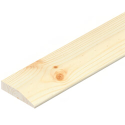 Cheshire Moulding Chamfered Architrave in Pine - 71 W x 15mm Thick - Bundle of 6