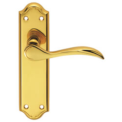 Carlisle Brass Madrid Traditional Latch Lever Door Handle On Backplate