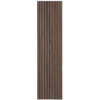 Joseph Miles Acoustic Burnt Oak Wooden Slat Wall Panel 2400 x 600 x 21mm