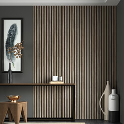 Joseph Miles Acoustic Light Walnut Wooden Slat Wall Panel  2400 x 600 x 21mm