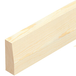 Cheshire Moulding Plinth Block Architrave in Pine - 90 W x 30 T x 250mm L