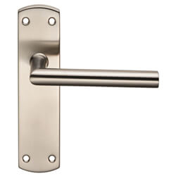 Carlisle Brass Eurospec Steelworx Residential Mitred Lever Handle On Backplate
