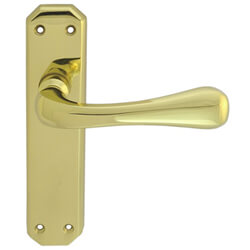Carlisle Brass Eden Lever Handle on Latch Backplate