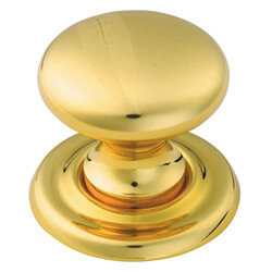 Carlisle Brass Victorian 30mm Round Polished Brass Knob