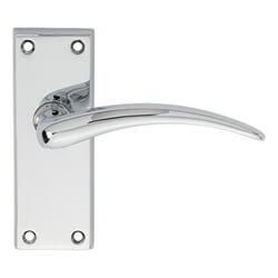 Carlisle Brass Wing Lever on Short Latch Backplate