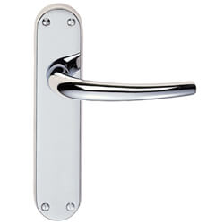 Carlisle Brass Lilla Lever on Latch Backplate - 185 x 40mm