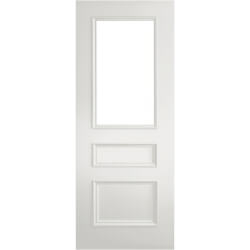Joseph Miles Mayfair Internal Door with 2 Panel and 1 Clear Glazed Light - White Primed