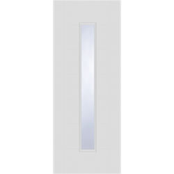 Joseph Miles Corsica Internal Fire Door with 7 Panel and 1 Clear Glazed Light - White Primed