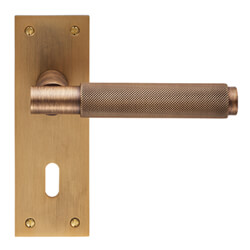 Carlisle Brass Varese Lock Profile with Lever Handle on Backplate - 150 x 50mm