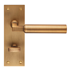 Carlisle Brass Amiata Lever Bathroom Handle on Backplate - 150 x 50mm