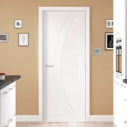 Joseph Miles Montaro Internal Door with 3 Panel - White Primed