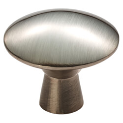 Carlisle Brass Satin Nickel Disc Shaped Round Knob