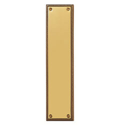 Carlisle Brass Georgian Polished Brass Plain Finger Plate