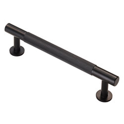 Carlisle Brass Fingertip Matt Black Knurled Pull Handle