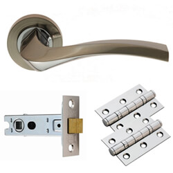 Carlisle Brass Sines Lever on Rose Latch Pack