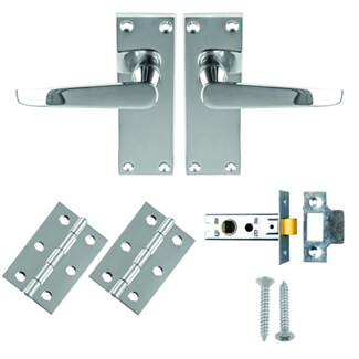 Carlisle Brass Contract Victorian Straight Door Latch Pack