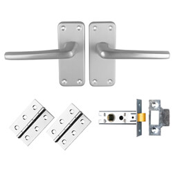 Carlisle Brass Contract Aluminium Tubular Door Latch Pack