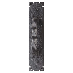 Carlisle Brass Barley Traditional Black Antique Door Handle with Twisted Grip