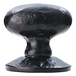 Carlisle Brass Black Antique Oval Mortice Knob