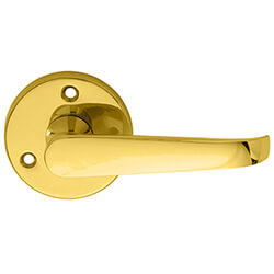 Carlisle Brass Victorian Lever Handle on Round Rose