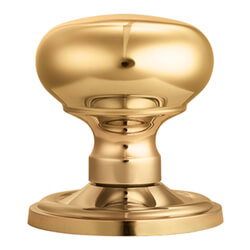 Carlisle Brass Victorian Mushroom Mortice Door Knob on Concealed Fix Rose