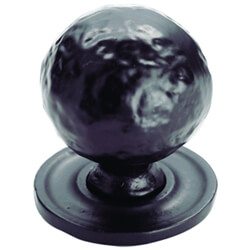 Carlisle Brass Ludlow Hammered Traditional Ball Knob on Etched Ring Rose