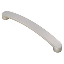 Carlisle Brass Radiused End Flat Bow Handle - Satin Nickel