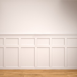 Deanta Hampton Wall Panelling Pack 2400mm - White Primed