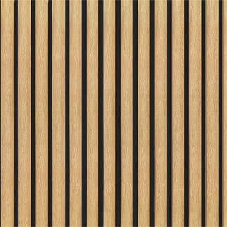 Deanta Immerse Acoustic Wall Panel Prefinished Oak 600 W x 2400mm L