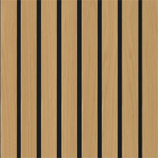 Deanta Immerse Acoustic Wall Panel Prefinished Oak-Plus 600 W x 2400mm L