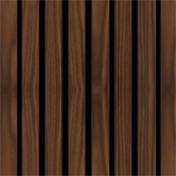 Deanta Immerse Acoustic Wall Panel Prefinished Walnut-Plus 600 W x 2400mm L