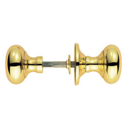 Carlisle Brass Victorian Large Mushroom-Shaped Rim Knobset