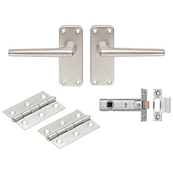 Carlisle Brass Eurospec Aluminium Lever Latch Door Handle Pack