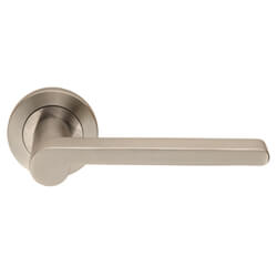 Carlisle Brass Eurospec Steelworx Lubecca Straight Flat Bar Lever with Rounded End