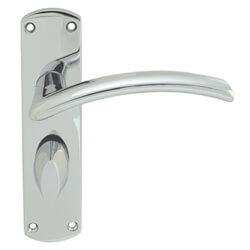 Carlisle Brass Serozzetta Tres Lever with Privacy Lock on Backplate