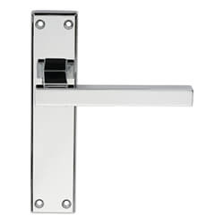 Carlisle Brass Serozzetta Stratus Straight Square Lever Handle on Latch Backplate