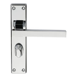 Carlisle Brass Serozzetta Stratus Straight Lever with Privacy Lock on Backplate