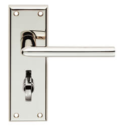 Carlisle Brass Serozzetta Dieci Bathroom Lever Handle with Privacy Lock