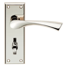 Carlisle Brass Serozzetta Venti Twist Bathroom Door Handle with Privacy Lock