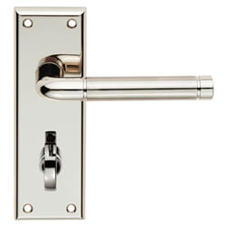 Carlisle Brass Serozzetta Quaranta Dual Finish Lever with Privacy Lock