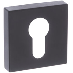 Atlantic CleanTouch Anti-Bac Euro Escutcheons on Minimal Square Rose - 50mm W