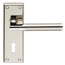 Carlisle Brass Serozzetta Sessanta Lever Handle on Backplate - Dual Finish