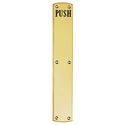 Carlisle Brass Engraved Push Plate