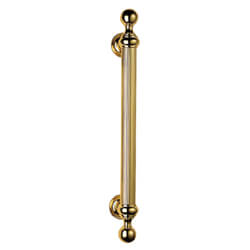 Carlisle Brass Reeded Pull Handle with Ball Finials