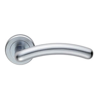 Carlisle Brass Serozzetta Noxia Zin Arched Round Bar Lever on Rose
