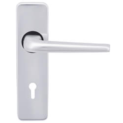 Joseph Miles 1000 Series Lever Handle with Lock Profile on Backplate